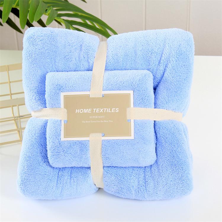 Factory Good PriceCoral Fleece Wash Cloth Soft Absorbent Microfiber Towel Set Hebei Origin Towel Set