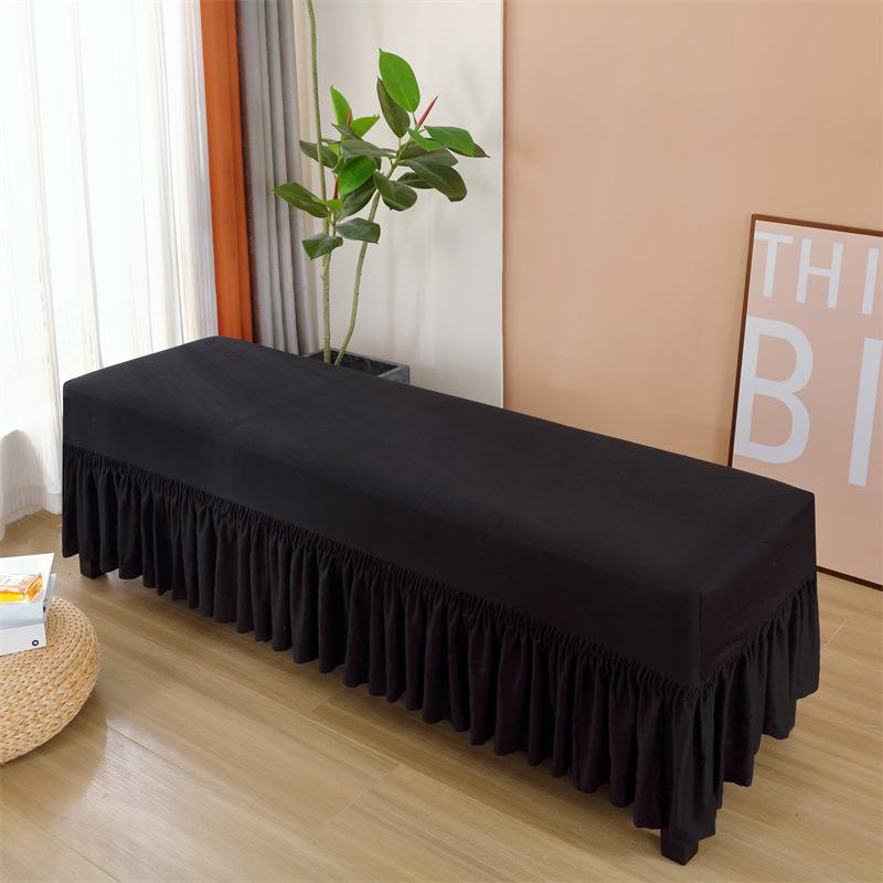 

Full Skirt Skirt Stool Cover, Bench Sub Cover, Piano Seat Cover, Bed Tail Shoe Changing Stool, Pleated Skirt Dust Cover L120-150cm W35-45cm