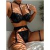 Lingerie Sexy Bra Set For Women Erotic Costumes Exotic Set Sexy Underwear Lace Bra and Panty Garters Set