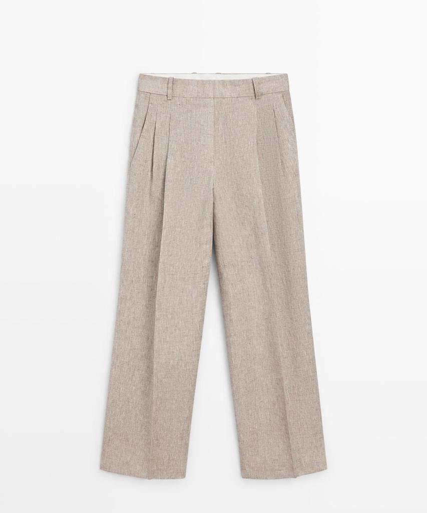 Masimodutti Linen Suit Pants