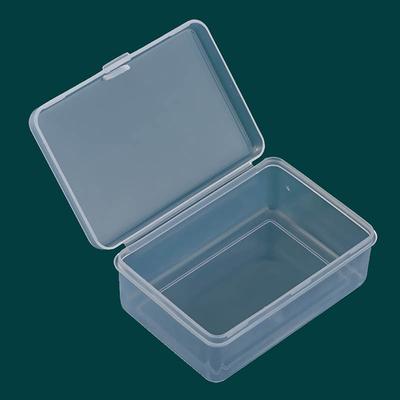 Cutie de depozitare din plastic transparentă pătrată pentru articole mici Cutii de ambalare pentru bijuterii, margele, container, organizator de articole diverse