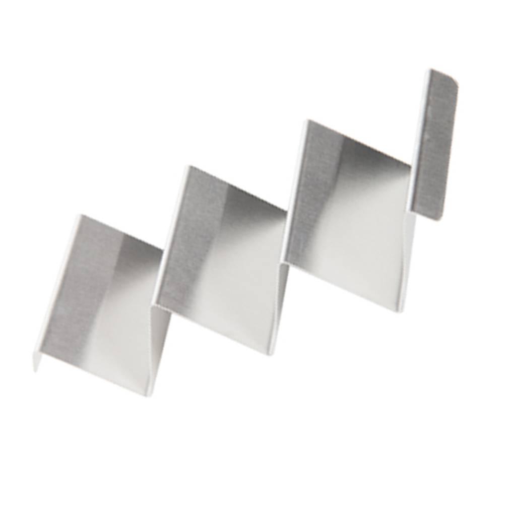 Wave Shape Stainless Steel Taco Display Stand Up Holder Rack Shell 1-4 Tacos