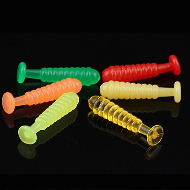 Micro Spiral Soft Lure for Sea and Fly Fishing - Floating Mini Drop Shot Bait for Outdoor Wild Fishing