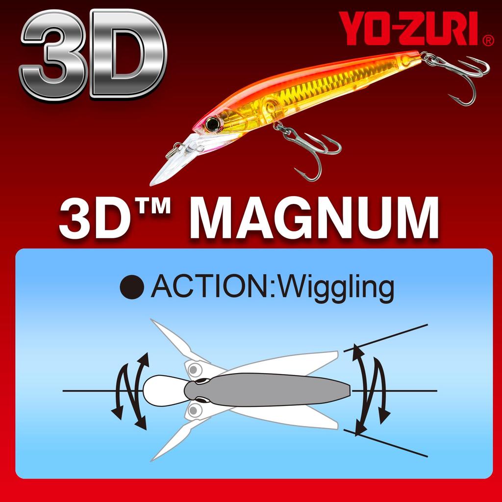 Saltwater Lure 3D Magnum Sinking 160mm Pink Orange YO-ZURI Color