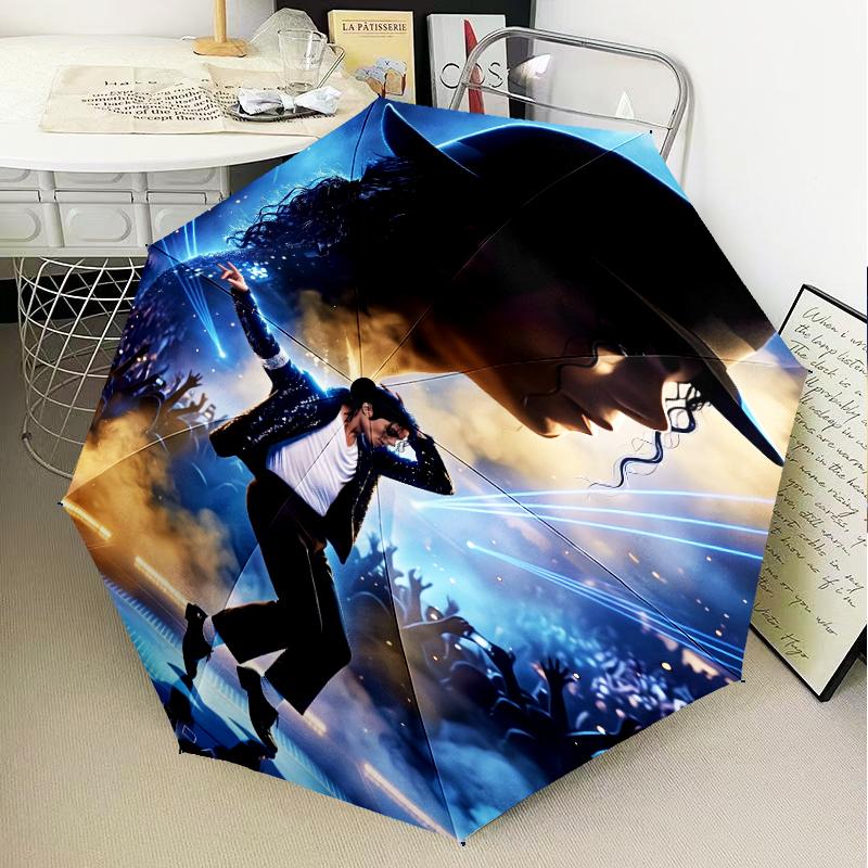 Michael Hat Umbrella Folding Umbrella, Automatic Umbrella 8-Frame for Travel, Camping Use Gift for Halloween Christmas