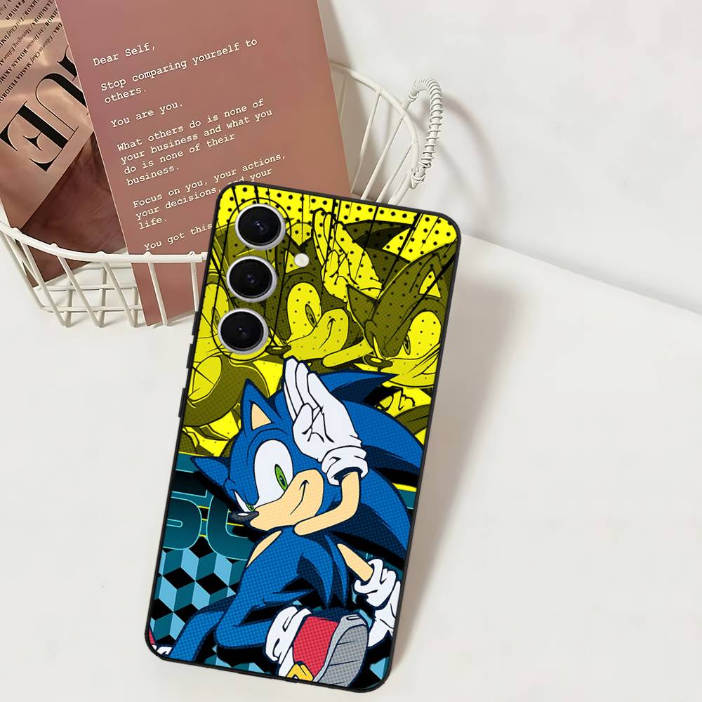 S-SonicS Anime Phone Case For Samsung S 24 Fe 25 Ultra Plus 20 Lite 21 30 22 23 24 22 Ultra 5G Fundas