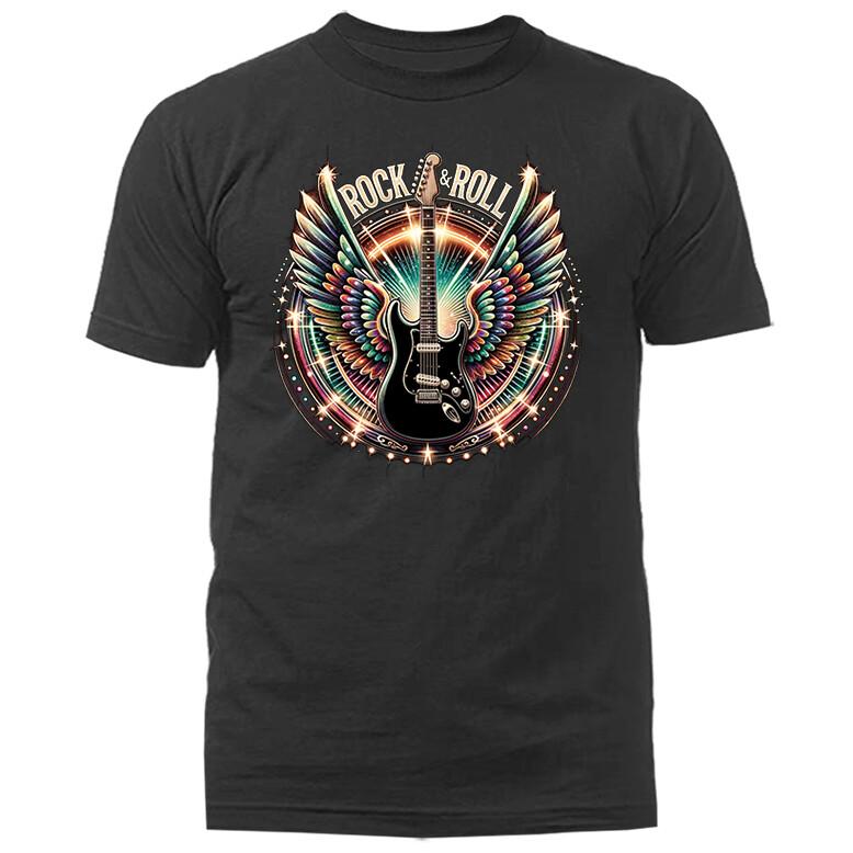 26 Rock & Roll Guitar Wings Rock Music Band T-shirt Unisex T-Shirt XL