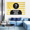 1pc Personalized Photo Customized American Flag Tapestry, Room Decoration Banner Tapestry Customized for Family, Pets, Idols