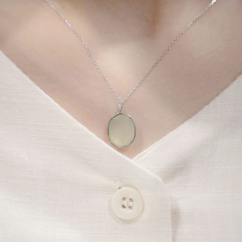 HARANG HR 19N_Green Quartz Necklace
