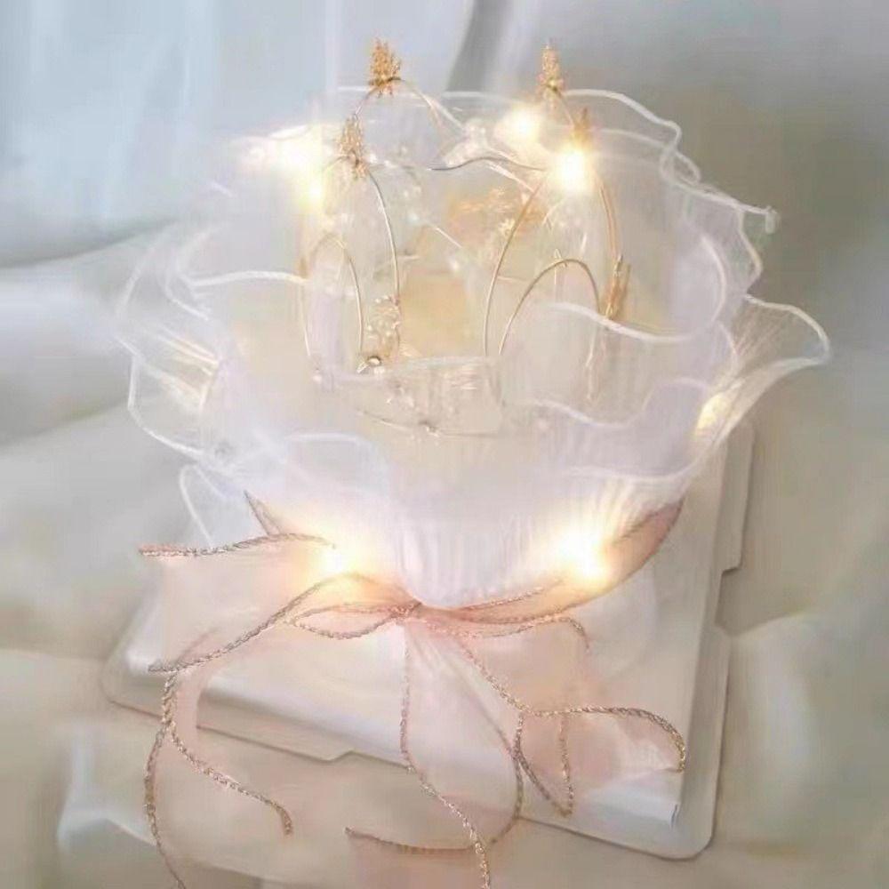 1Pcs Surrounding Edge Wave Yarn Lace Mesh  For Mother's Day Thanksgiving Birthday