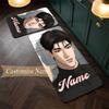 Joo Jaekyung (1) Customize Name Flannel Kitchen Mat Soft Non-Slip Kitchen Floor Runner Rug for Home Kitchen Decor