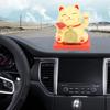 2inch Solar Fortune Cat with Clear Box Solar Powered   Cat Waving Arm Set for   and   Board Decor