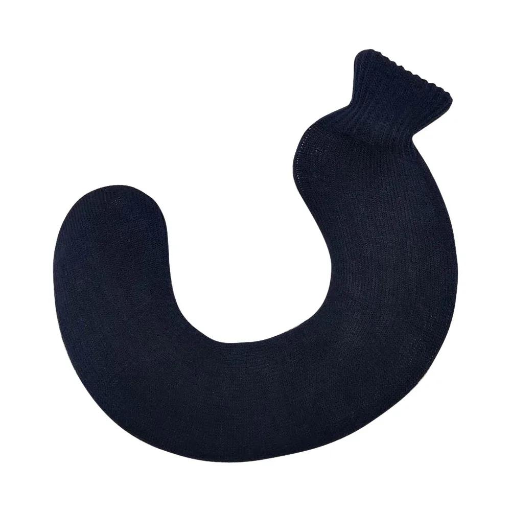 New 1L Portable Neck Washable Warm Protective Hot Water Bag Cover Hand Feet U Shaped Removable Explosion Proof Hot Water Bag