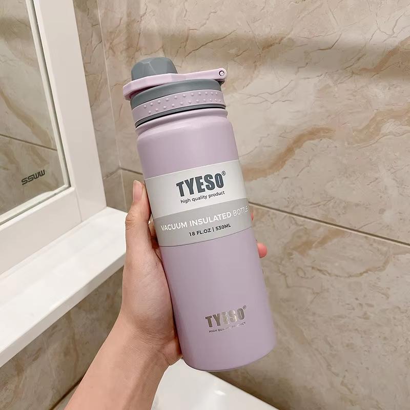 Tyeso 530/750ML Thermos Bottle Stainless Steel Vacuum Flask Travel Cup Insulated Water Bottle Sport Thermal Mug Hot Cold Mug