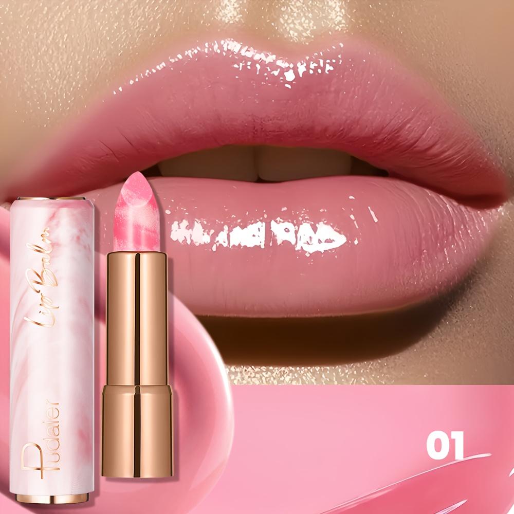 Pudaier Moisturizing Lip Balm Repair Lipstick for Dry Chapped Lips Hydrating Non Sticky Beeswax Vitamin E Lip Care Balm