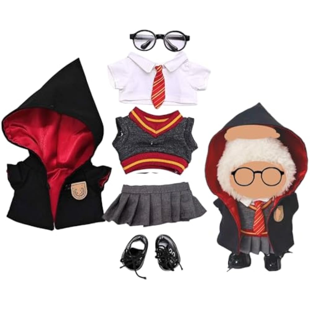 [HXLGR] 15-17cm Doll Fashion Style Set - 17cm Blanket Doll Clothes, Doll Toy Clothes and Accessor...