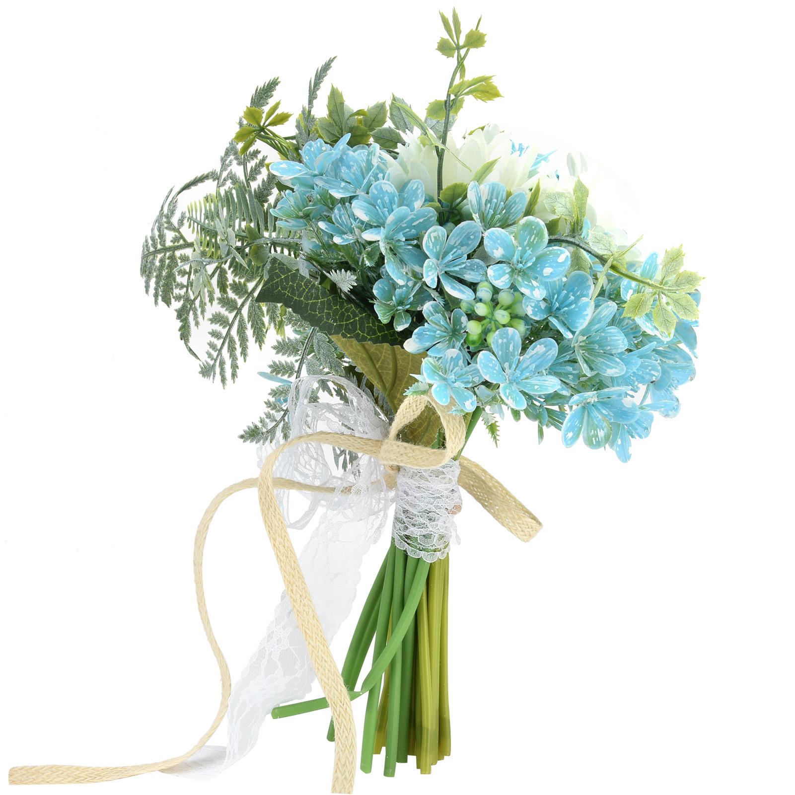 Bridal Bouquet Plastic Artificial Flower Bouquet for Wedding Stage Living Room Bedroom Decoration
