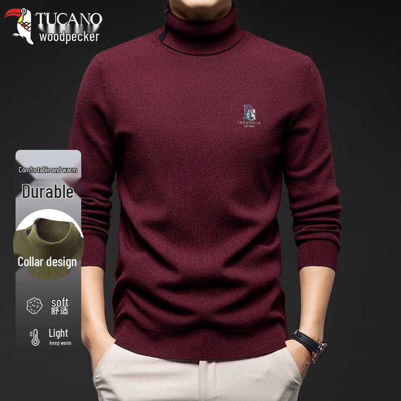 TUCANO Men's Warm Turtleneck Knit Sweater