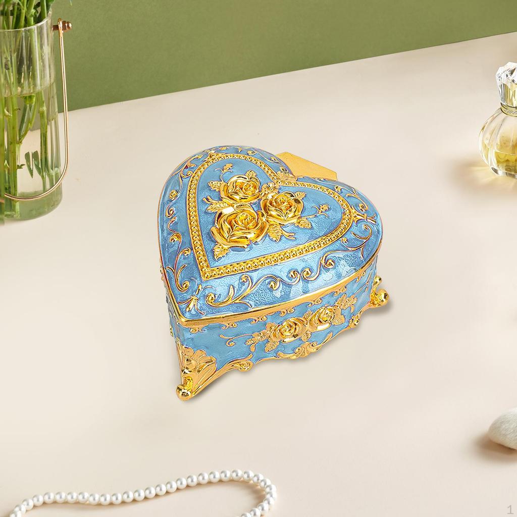 Elegant Heart -shaped Jewelry Collar Organizer Unique Crafts of Ships for Rooms