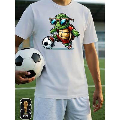 Heren Home Kleding Top [FIFA Autorisatie] . 2026  Dames en Heren T-shirt,  Bedrukt Patroon, Trendy en Modieus, Geschikt voor Strandfeesten,