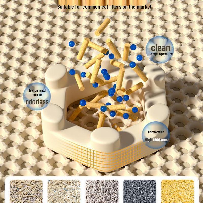 Anti-Splash Cat Litter Mat for Sand Control and Leakage Prevention