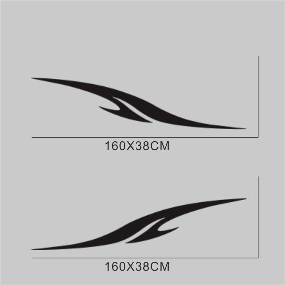 2pcs Car Sticker Vinyl Side Skirts Decal Graphic Car DIY Styling Sticker
