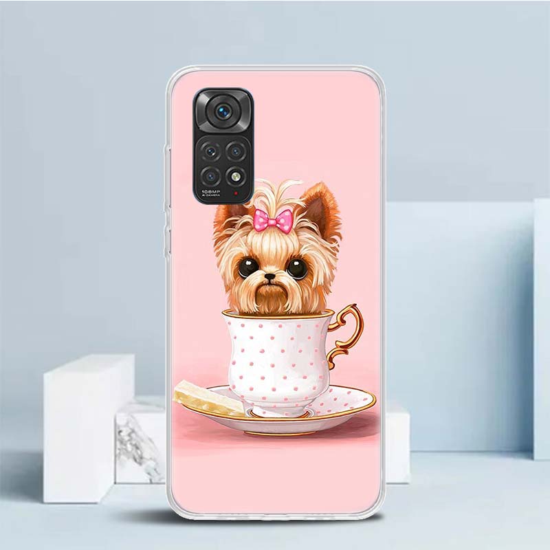 Yorkshire Terrier Dog Puppy Cover for Xiaomi Redmi Note 15 14 13 12 Pro Plus Phone Case 14S 11S 11T 11E 10S 10 4G Pattern Shell