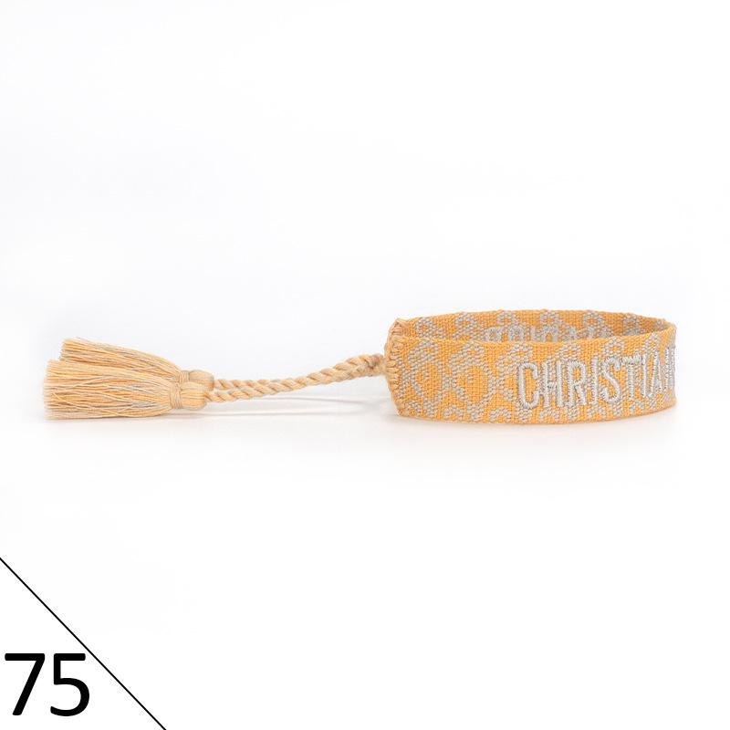 Handmade Embroidered Friendship Bracelet with Tassels for Women
