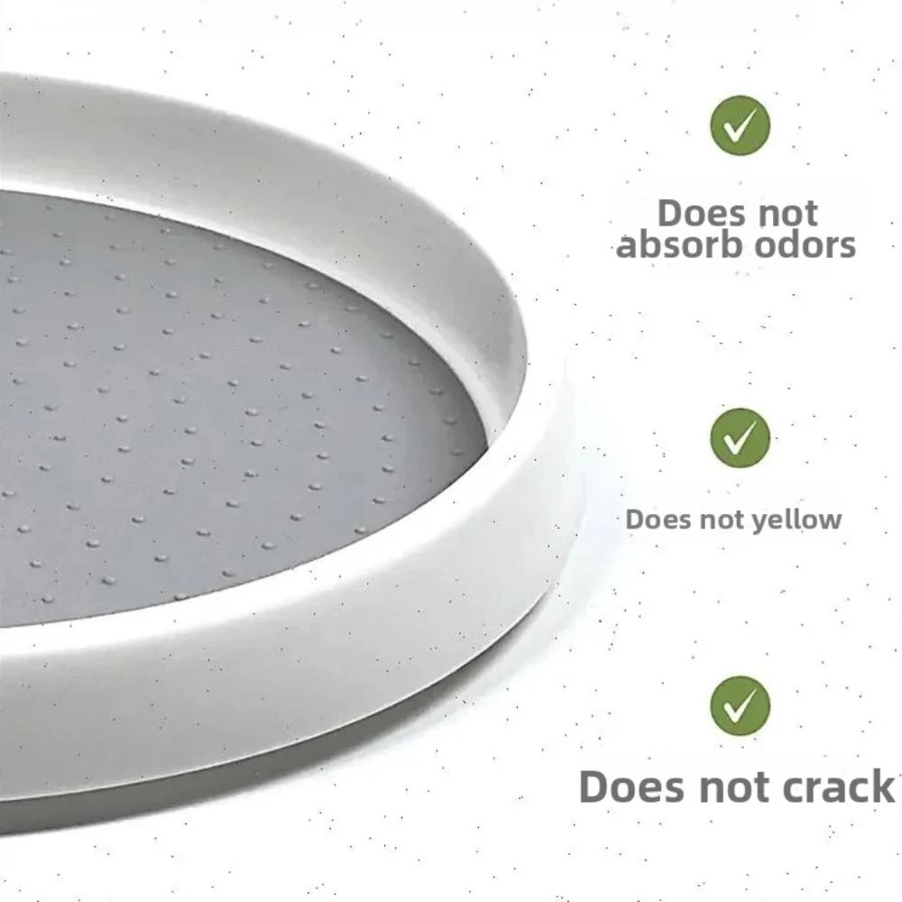360 Rotating Seasoning Storage Rack Non Slip Spice Rack Multifunctional 360 Rotating Tray  Cosmetic