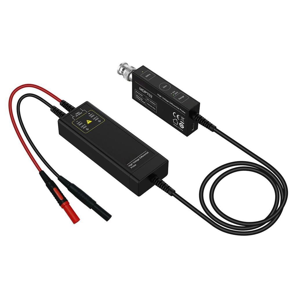 High Voltage Differential Probe 200Mhz 700V BNC Interface Dual Range Selection Oscilloscope Clip Probe 100‑240V US Plug