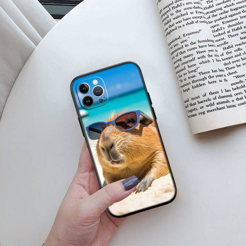 IR4 Capybara Cute Shell for Samsung Note 20 10 S25 Plus Ultra Lite A51 A52 A53 A71 A72 A73 M20 M30 M21 M31 M51 A11 A70 A56 A26
