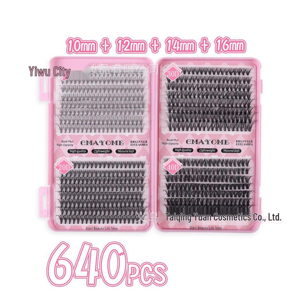 Set Extensii Gene False Natural D Curl 8-18mm - Gene Tip Cluster Segmentat DIY