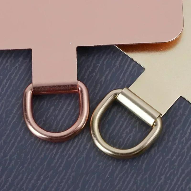 4/1Pcs Metal Phone Lanyard Gasket Patch Ultra Thin Mobile Phone Case Sling Rope Card Clip Snap Strap Hang Cord Tab Universal
