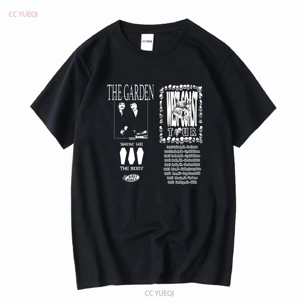 The Garden Band West Coast Tour T Shirt Full Size S 5XL SO725 vintage Washed homme graphic Casual Versatile Slightly