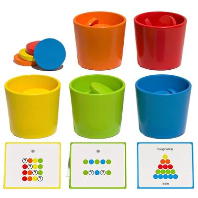 Baby Color Sorting Cup Montessori Toy Math Counting Logical Thinking Matching Sensory Games Parish Educational Material Kids Toy