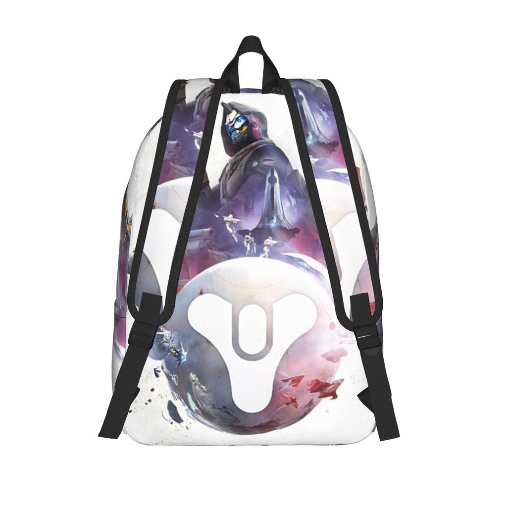 Destiny 2 Games Casual Backpack Durable Student Work Daypack for Men Women Laptop Computer Canvas Bags