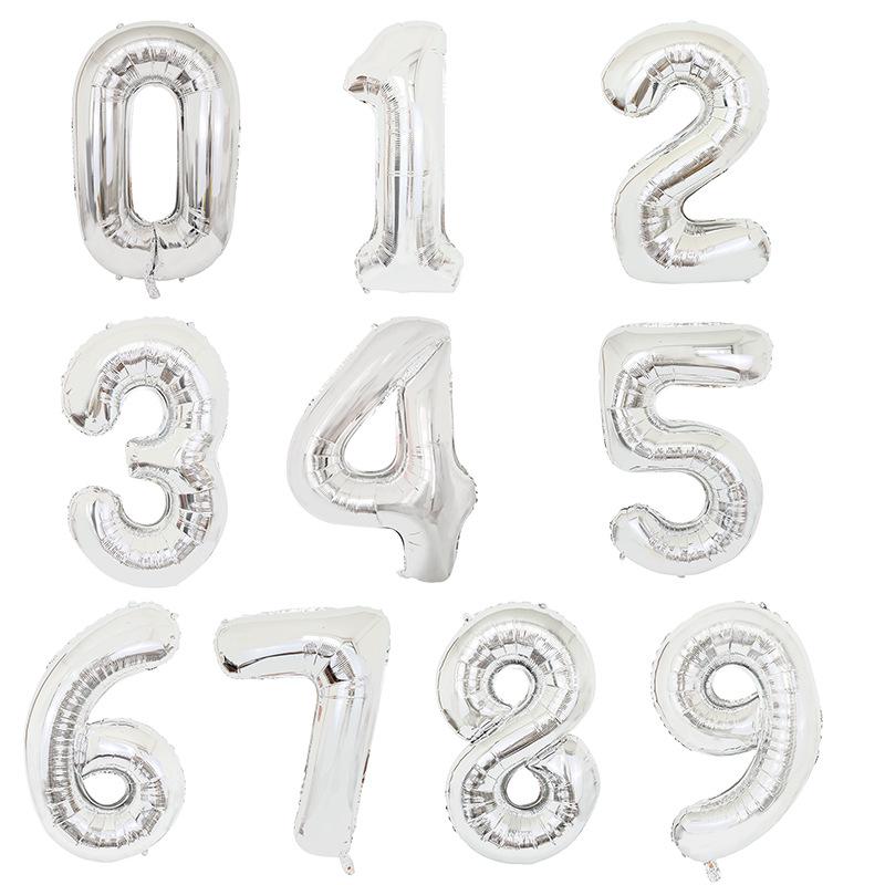 

40-Inch US Version Number Balloon - Birthday Party Foil Decoration