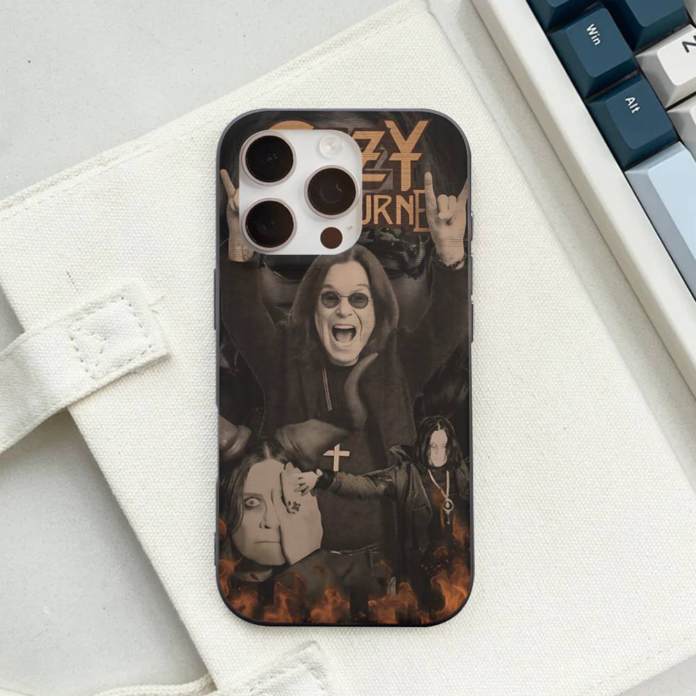 O-Ozzy Osbourne Band Für IPhone 16 15 14 13 12 11 17 Pro Max Plus Welle Geriffeltes Handyhülle Anti-Fall-Abdeckung