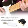 Hidden Ukulele Pickup for 2 Knobs for Main and Mic Volume Musical Instrument Accessory 4-String Ukuleles, Adjustment,