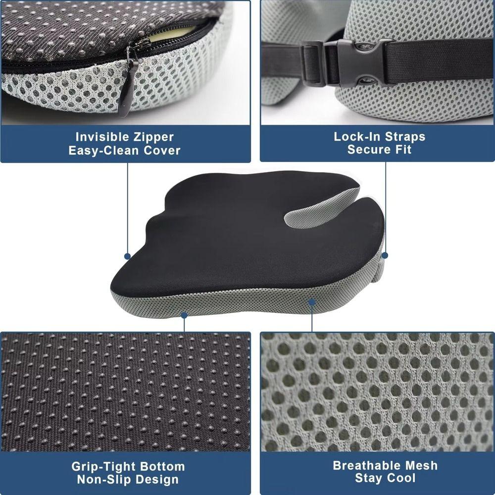 Orthopedic Seat Cushion 4D Mesh Car Seat Cushion Comfort Ergonomic Seat Cushion For Long Sitting