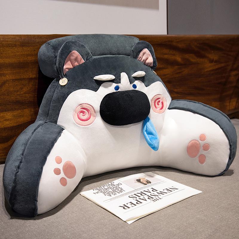 Cartoon Headboard Large Backrest Pillow for Student Dormitory: Soft Sofa, Bed, or Bay Window Reading and Lumbar Support Cushion
