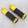 Universal Motorrad Aluminium Gummi Lenker Handgriff Modifikation ZubehörGold