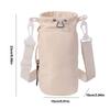 Water Bottle Holder Large Insulated Drawstring Pouch Water Bottle Carrier Bag with Strap for Outdoor Travel Camping Hiking