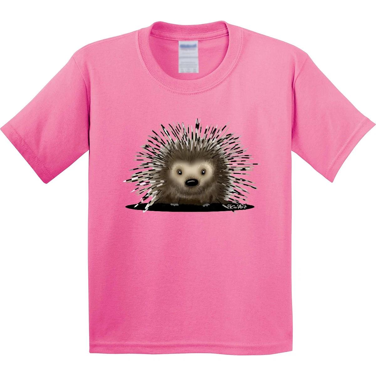 Inktastic Porcupine Youth T-Shirt - KiniArt Pickles Art Cute Cartoon Quill Pig 140