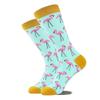 5 Pairs Novelty Funny Unisex Colorful Flamingo Pattern Crew Socks Hosiery for Everyday Wear School or Outdoor Activity