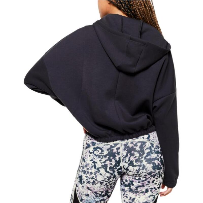 DECATHLON DOMYOS FJA 500 Solid Colour Warm Comfortable Soft Jacket Women's Smoky Black