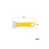 OLFA Scraper, L-type, 35LB, 60mm Blade Width, Stainless Steel Blade, Fixed Type, for Scraping and Peeling.