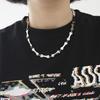 New Bone String Necklace Ins Niche Design Sense Cold Wind Accessories Hip Hop Cool Personality Titanium Steel Chain