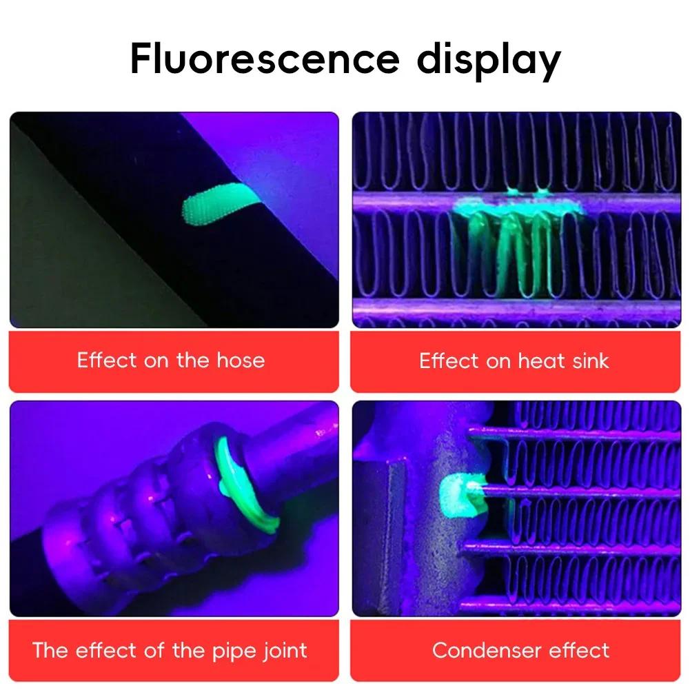 Auto Air Conditioning Repair Tool R134a Refrigerant Gas A/C Leak Test Detector UV Dye Car Repair Fluorescent Leak Detection Tool