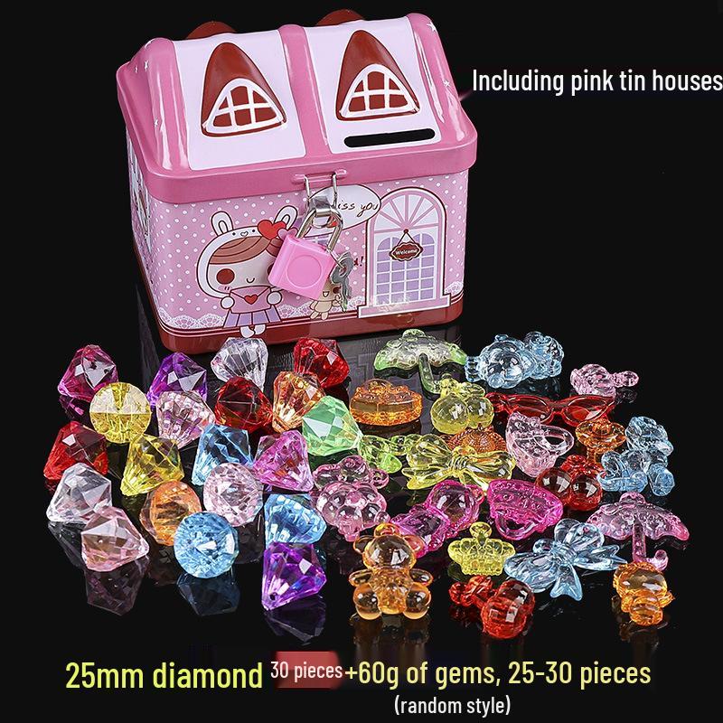 Children's Seven-Color Princess Treasure Chest Playset